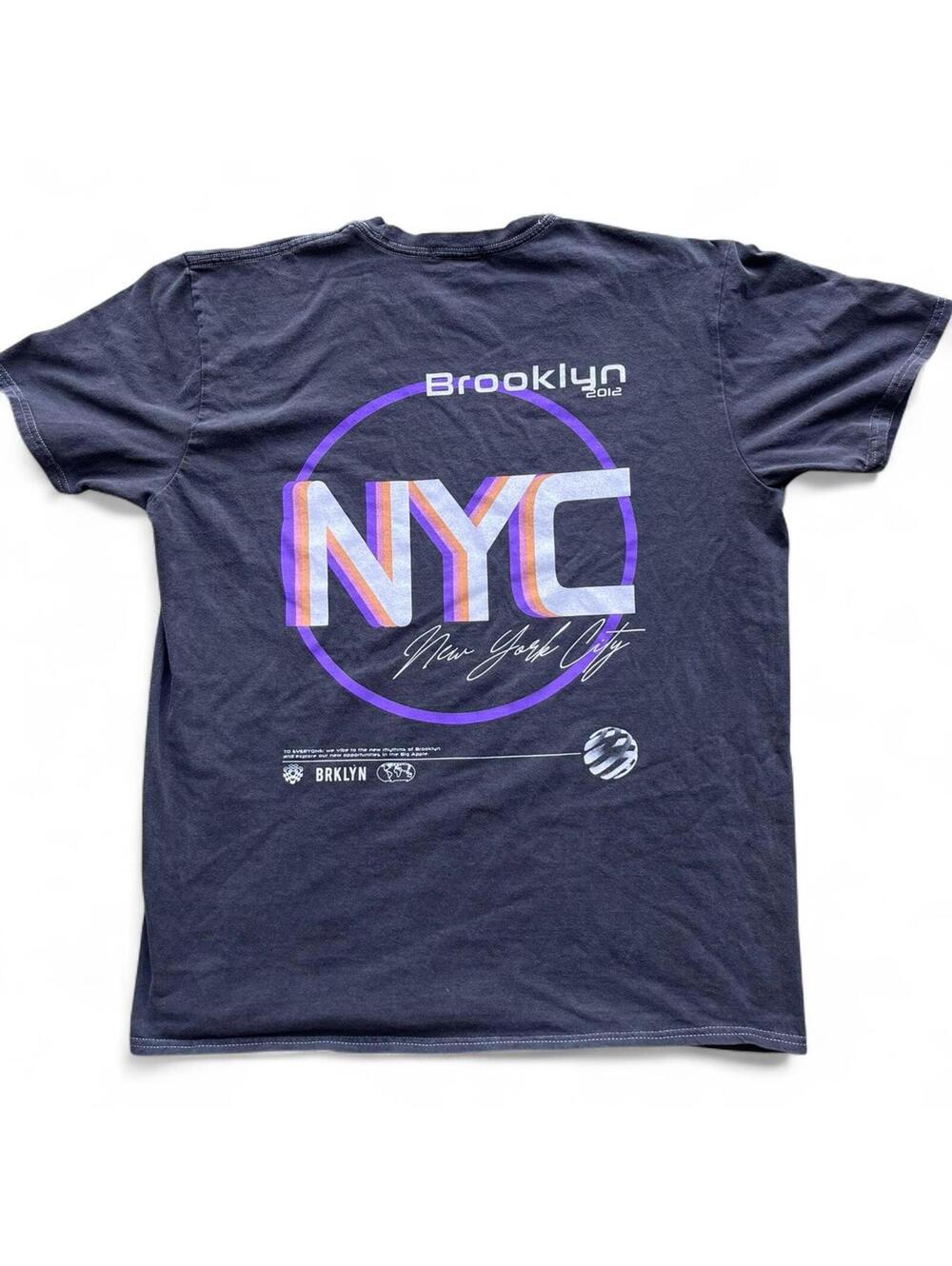 2012 PrettyLittleThings Futuristic Brooklyn NYC Graphic T-Shirt Fits M/L